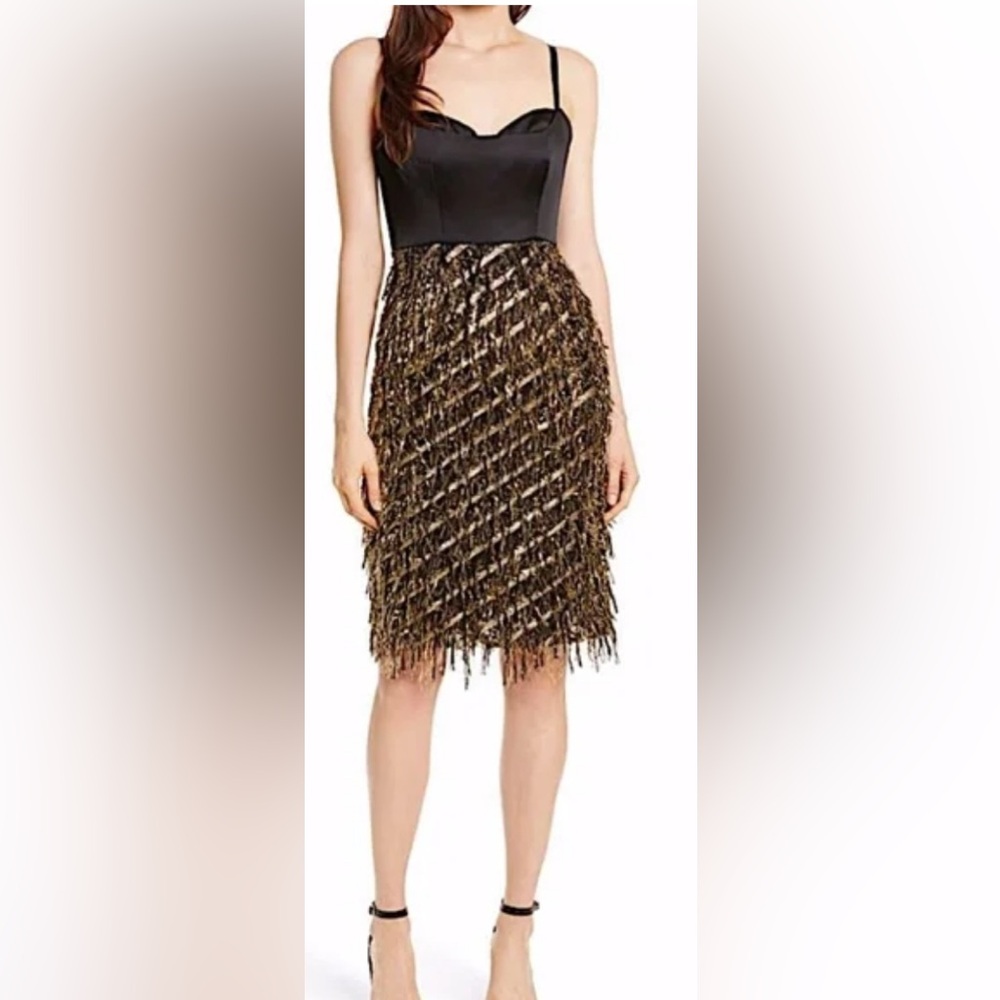 Milly Black and Gold Dress